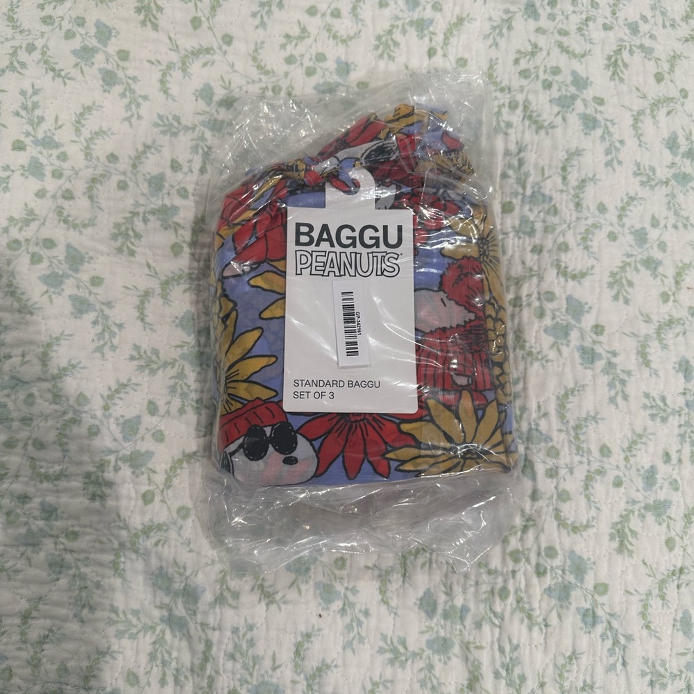 BAGGU x Peanuts Standard Tote Set - Brand New Sealed